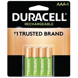 Duracell Rechargeable AAA - 4 Pack