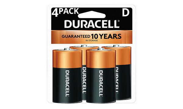 Duracell Coppertop D Size 4 Pack